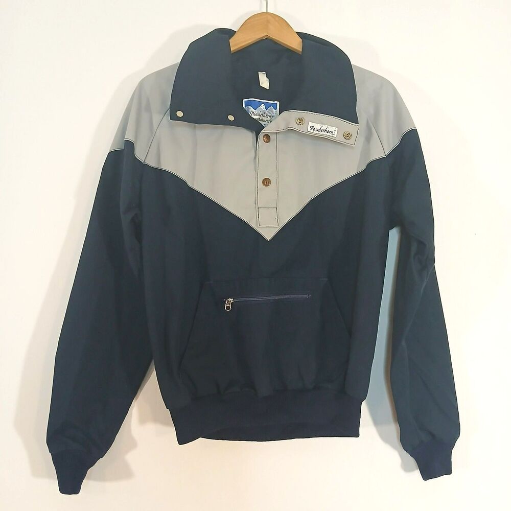 Vintage Powderhorn Mountaineering Pullover Ski Jacket Colorblock Anorak Size M